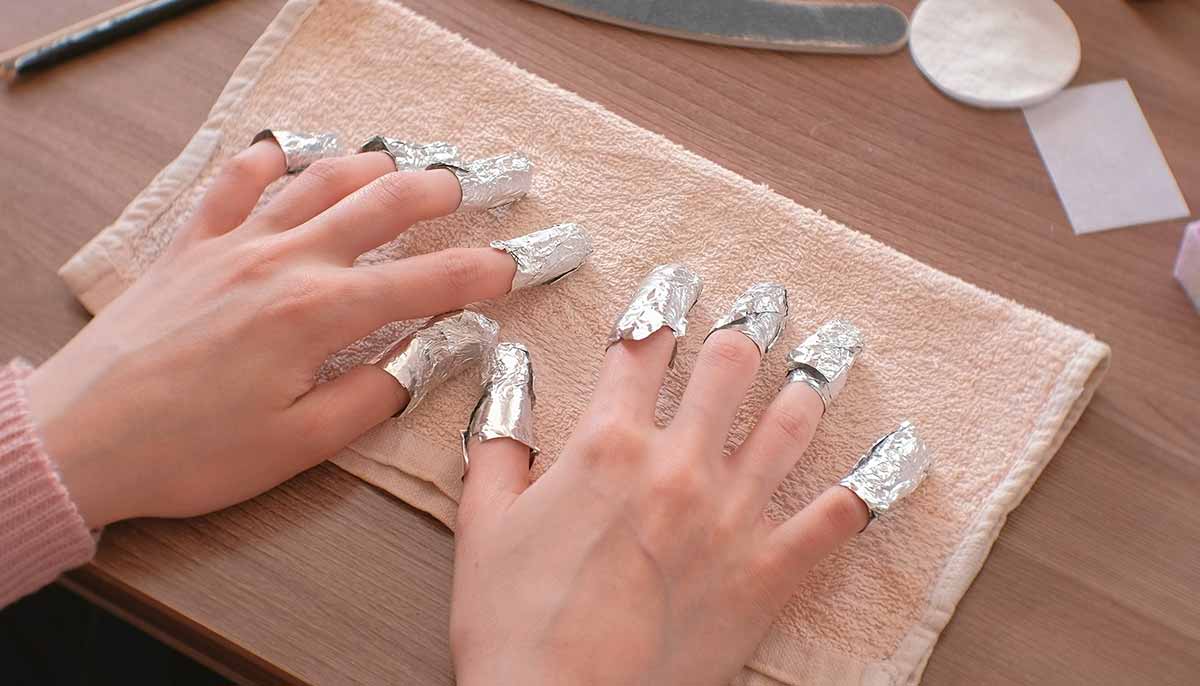 proper way to rake off gel overlay nails